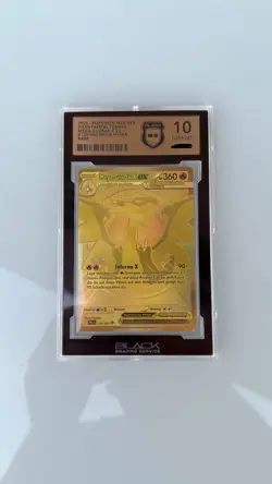 Pokemon Fatale Flammen Mega Glurak X ex PFL 130 Gold Deutsch - Graded 10 - Image 1