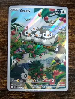 Pokemon Starly IR Illustration Rare 221/198 Scarlet And Violet - Image 1