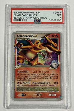 2009 Pokemon D & P Black Star Promo - Charizard G LV.X Holo #DP45 PSA 7 NM - Image 1