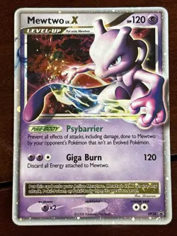 Pokemon Diamond & Pearl Promo Mewtwo Lv X DP28 Holo Mp - Image 1