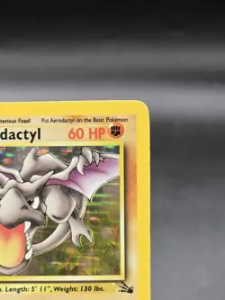 Pokemon TCG Aerodactyl 1/62 Fossil Unlimited Holo Rare WOTC Vintage - Image 3