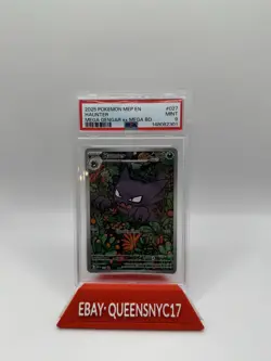 Pokemon Haunter ex (2025) Me: Mega Evolution Promo 027 PSA 9 Holo Rare - Image 1