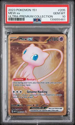 2023 POKEMON 151 ULTRA-PREM COLL #205 MEW EX PSA 10 - Image 1