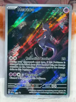 Mewtwo ex SVP 052 - Black Star 151 Promo Illustration Rare Pokemon TCG MINT - Image 4