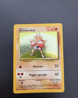 7/102 Pokemon Hitmonchan Holo Set Base No Shining Charizard No Prima Edizione - Image 1