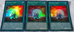 Yugioh 3x Galaxy Zero ZTIN-EN018 Super Rare 1st Edition Near Mint - Image 2