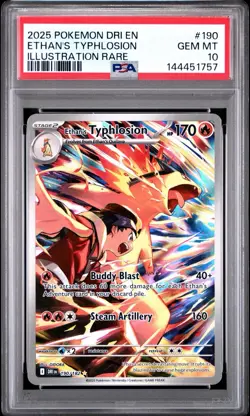 Pokemon TCG Ethan's Typhlosion Destined Rivals Illustration Rare 190/182 PSA 10 - Image 1