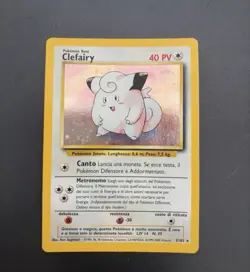 5/102 Pokemon Clefairy Holo Set Base No Shining Charizard No Prima Edizione - Image 1