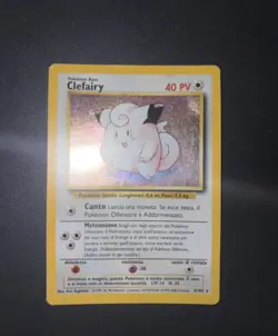 5/102 Pokemon Clefairy Holo Set Base No Shining Charizard No Prima Edizione - Image 3