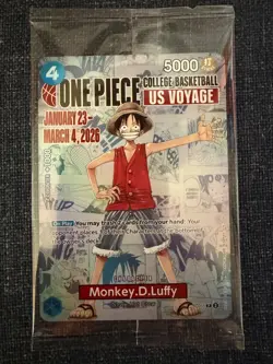 Monkey.D.Luffy (055) (College Basketball US Voyage) P-055 One Piece Promotion... - Image 1