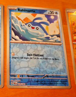 POKEMON FRANCAISE CARD REVERSE HOLO CARTE 039/182 PAR FR MINT 2023 - Image 1