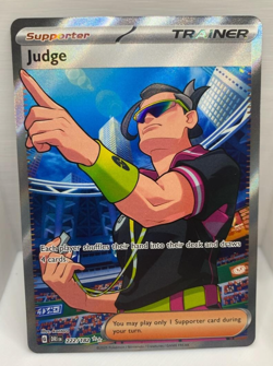 Judge 222/182 Destined Rivals Full Art Ultra Rare Holo Pokemon Card NM/M - Image 1