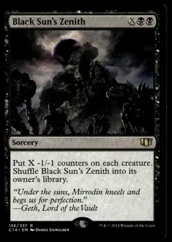 MTG Commander 2014 #136 Black Sun's Zenith - LP to NM - Image 1