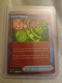 NM Unfair Stamp 165/167 Twilight Masquerade pokemon - Image 1
