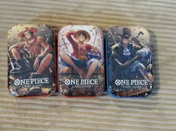One Piece OP-13 Tin Set Vol 2 (3 Tins Set) Factory Sealed - Image 1
