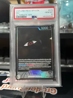 2025 One Piece Carrying On His Will Imu Alt Art #OP13-079 PSA 10 Gem Mint - Image 1