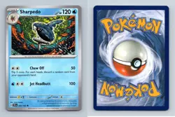 Sharpedo #43/162 Scarlet & Violet Temporal Forces 2024 Pokemon Uncommon TCG Card - Image 1