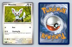 Minccino #136/162 Scarlet & Violet Temporal Forces 2024 Pokemon Common TCG Card - Image 1