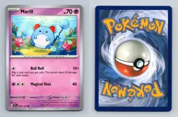 Marill #64/162 Scarlet & Violet Temporal Forces 2024 Pokemon Common TCG Card - Image 1