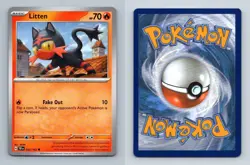 Litten #32/162 Scarlet & Violet Temporal Forces 2024 Pokemon Common TCG Card - Image 1