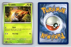 Grubbin #18/162 Scarlet & Violet Temporal Forces 2024 Pokemon Common TCG Card - Image 1