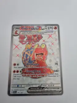 Pokemon TCG Magcargo EX Scarlet & Violet Twilight Masquerade Holo Card 191/167 - Image 1