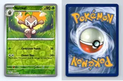 Nuzleaf #4/162 SV Temporal Forces 2024 Pokemon Reverse Holo Common TCG Card - Image 1