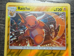 POKEMON REV.HOLO RAICHU 67/236 RARE LP-NM COSMIC ECLIPSE 2019 +NEW ARCEUS SLEEVE - Image 2