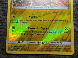 POKEMON REV.HOLO RAICHU 67/236 RARE LP-NM COSMIC ECLIPSE 2019 +NEW ARCEUS SLEEVE - Image 3