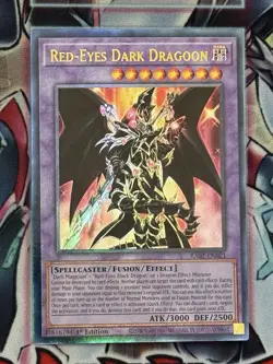 Yugioh! Red-Eyes Dark Dragoon Prismatic Ultimate Rare Near Mint RA02-EN021 - Image 1