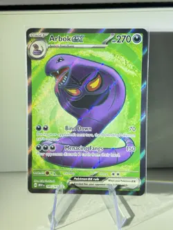 Arbok EX 185/165 Full Art Holo Pokemon Scarlet & Violet: 151 English Near Mint - Image 1