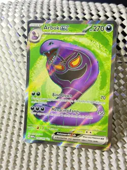 Arbok EX 185/165 Full Art Holo Pokemon Scarlet & Violet: 151 English Near Mint - Image 3