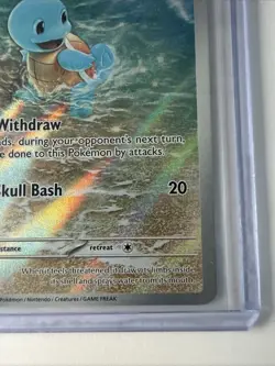 Pokemon TCG Squirtle 170/165 Scarlet & Violet 151 Illustration Rare Holo Card - Image 3