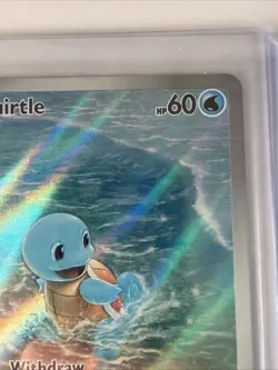 Pokemon TCG Squirtle 170/165 Scarlet & Violet 151 Illustration Rare Holo Card - Image 4