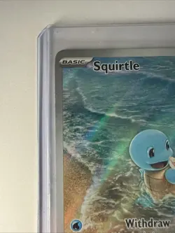 Pokemon TCG Squirtle 170/165 Scarlet & Violet 151 Illustration Rare Holo Card - Image 5