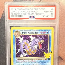PSA 10 GEM MINT Dark Gyarados 8 Celebrations Classic Collection HoloPokemon Card - Image 3