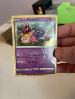 Pokemon TCG Galarian Slowpoke SWSH126 Holo Black Star Promo Card - Image 1