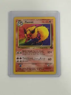 Pokemon TCG Jungle Flareon Card 19/64 Regular, Rare Pokemon Card - Image 1