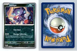 Sableye #107/162 SV Temporal Forces 2024 Pokemon Reverse Holo Uncommon TCG Card - Image 1