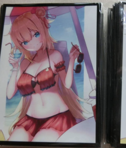 TCG VTuber Hololive swimsuit Akai Haato doujin card sleeve linited - Image 1