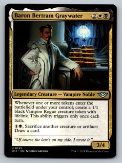 Baron Bertram Graywater U 0195 Regular - Outlaws of Thunder Junction (OTJ) - Image 1