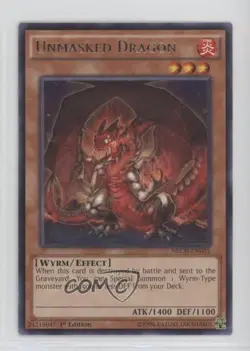 Unmasked Dragon Unlimited YuGiOh The New Challengers #NECH-EN035 - Image 1