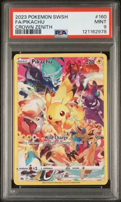 Pikachu 160/159 Sword Shield Crown Zenith Pokemon PSA 9 - Image 1