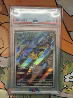 2023 POKEMON MEW EN-151 ILLUSTRATION RARE #173 PIKACHU PSA 10 - Image 2