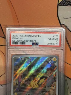 2023 POKEMON MEW EN-151 ILLUSTRATION RARE #173 PIKACHU PSA 10 - Image 4
