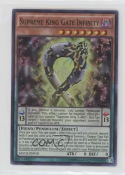 Supreme King Gate Infinity (SR) Unlimited YuGiOh Maximum Crisis #MACR-EN018 - Image 1