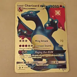 Pokemon Charizard GX SV49/94 Hidden Fates Shiny Holo Rare Foil Metal 250 HP - Image 1