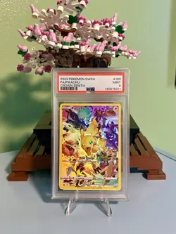 2023 POKEMON SWORD & SHIELD CROWN ZENITH #160 FULL ART/PIKACHU PSA 9 - Image 2