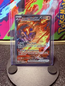 Pokemon Team Rocket's Moltres EX 229/182 Destined Rivals Illustration Rare - Image 1