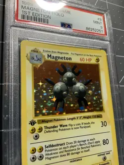 Pokemon PSA 9 1st Edition Shadowless Base Set Magneton - Image 3